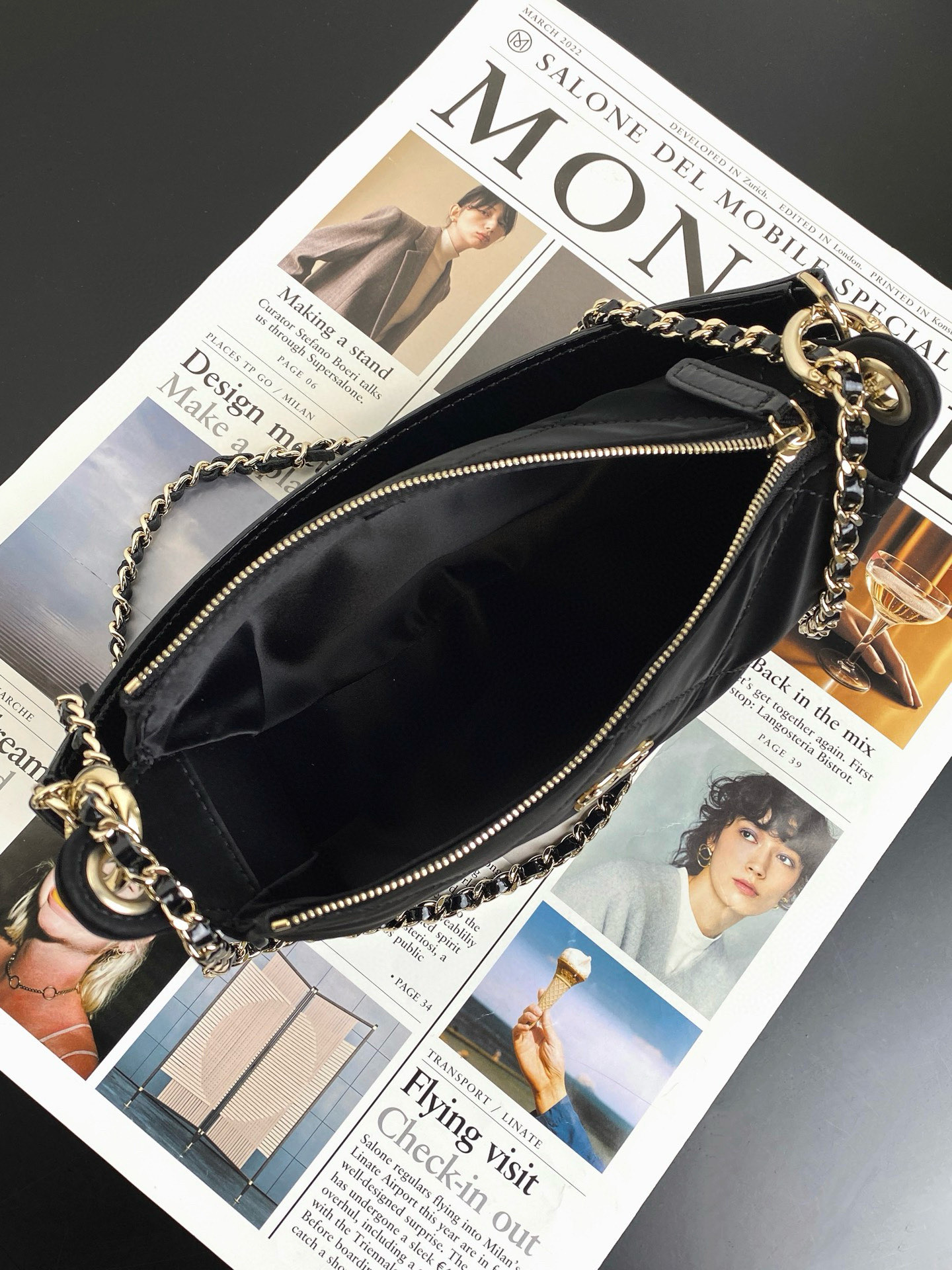 25N Ski Collection Five-Pointed Star Moon Bag / Crescent Bag Model/Article Reference: 66935m