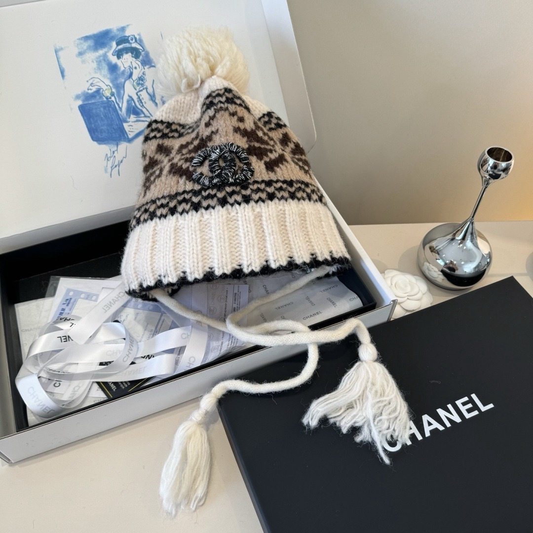 Chanel Ear Flap Hat