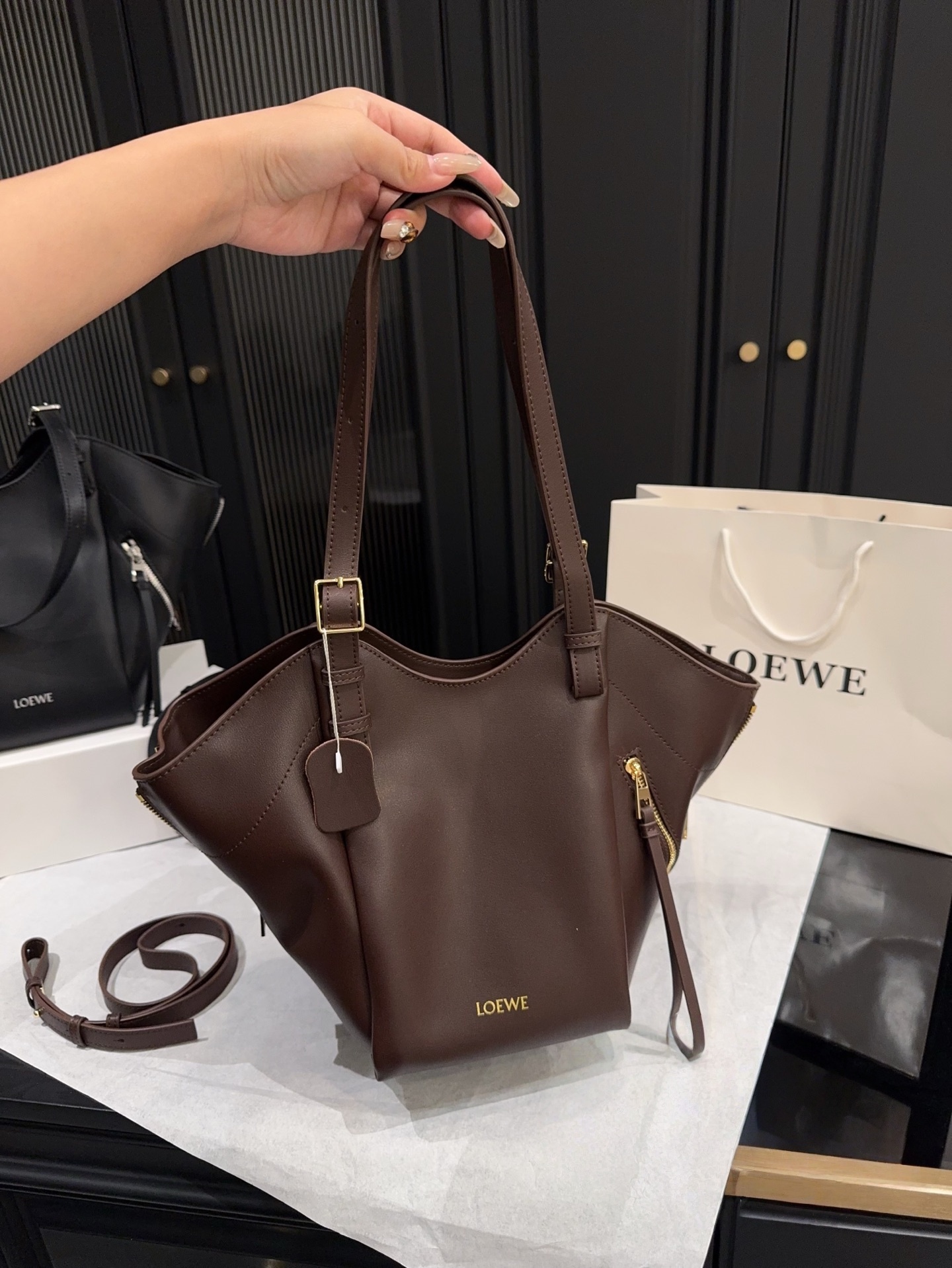 The LOEWE Hammock Flip Bag is HERE!