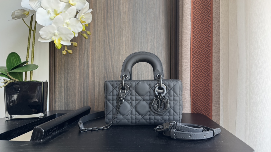 Dior D-Joy Mini Bag in Gray