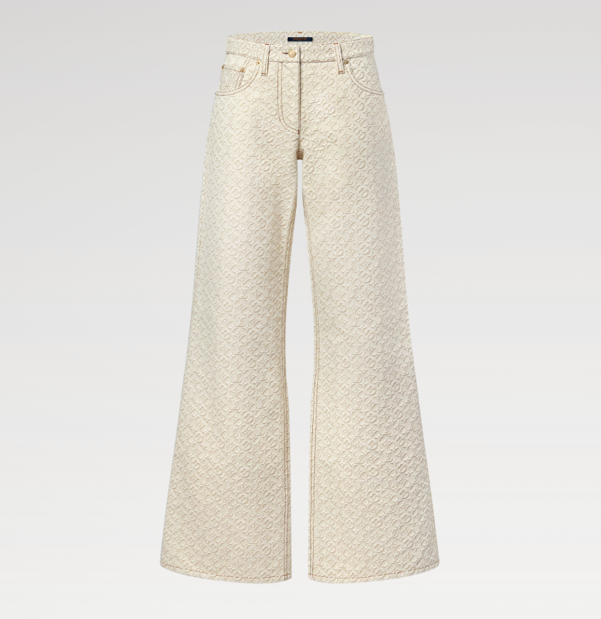 Louis Vuitton 1AJGXD 3D Monogram Jeans