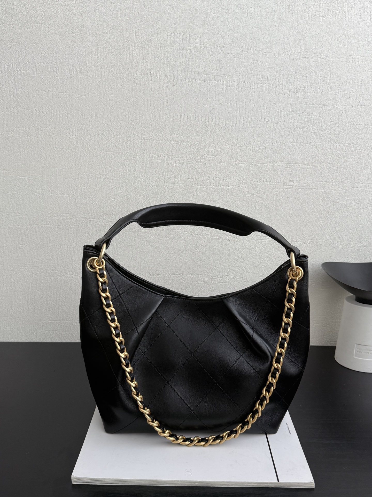 Chanel Small Hobo Bag in Black