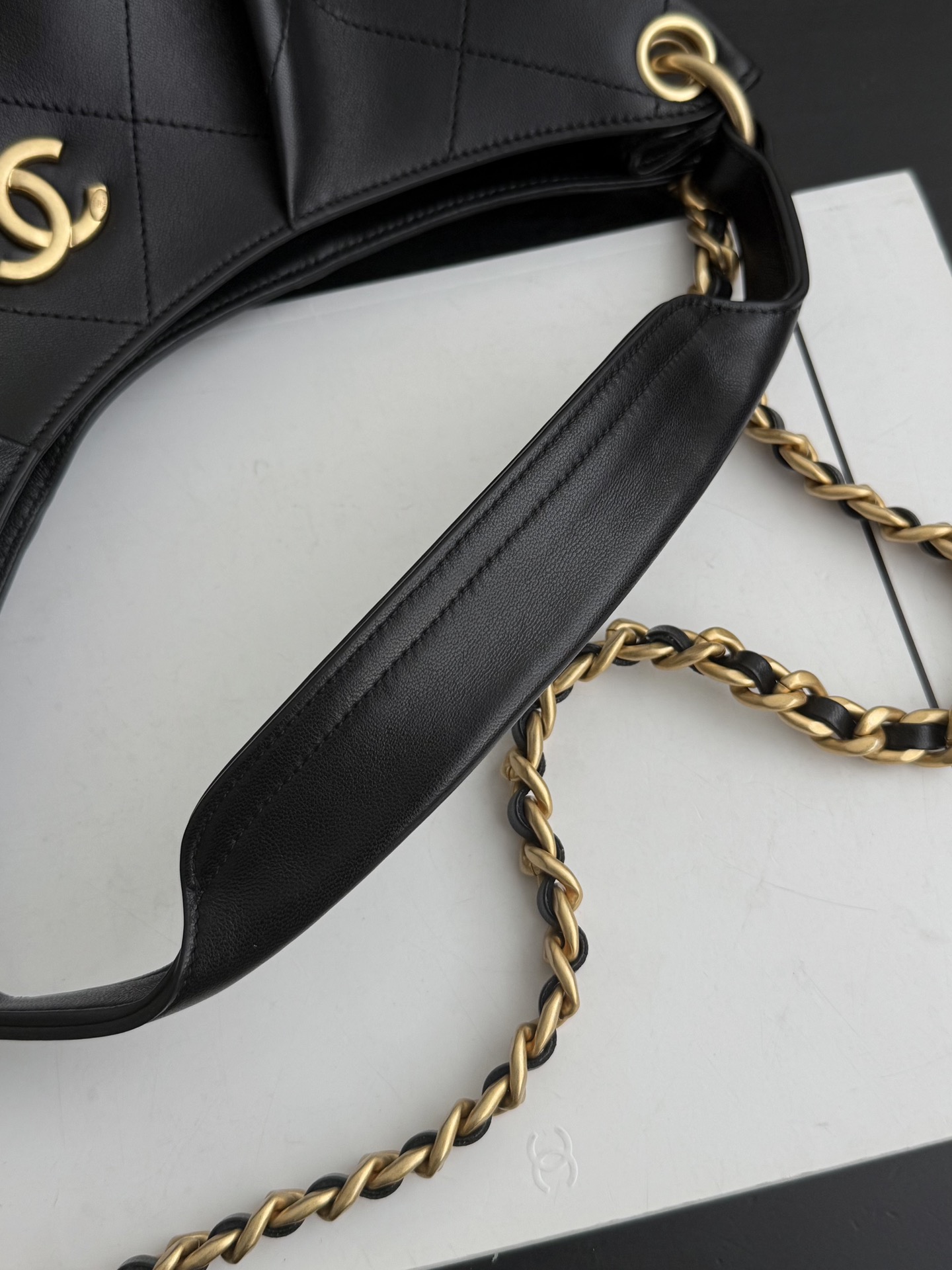 Chanel Small Hobo Bag in Black