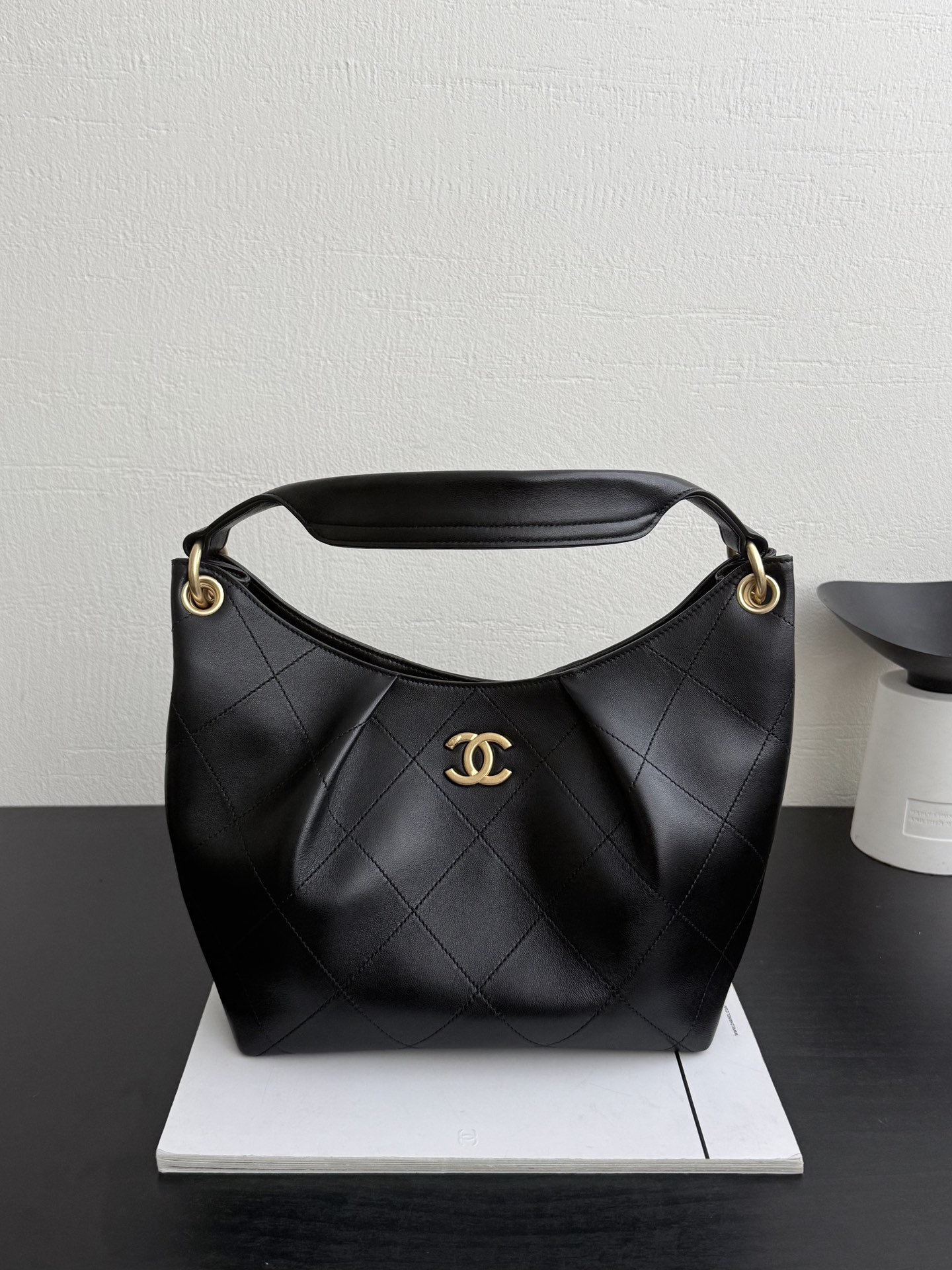 Chanel Small Hobo Bag in Black