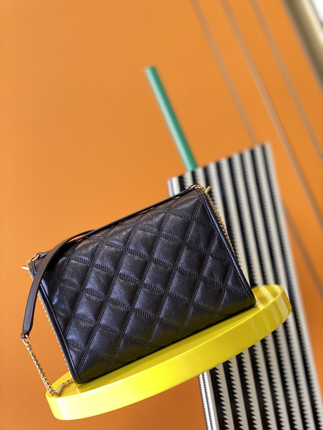 Saint Laurent Becky Quilted Lambskin Chain Bag