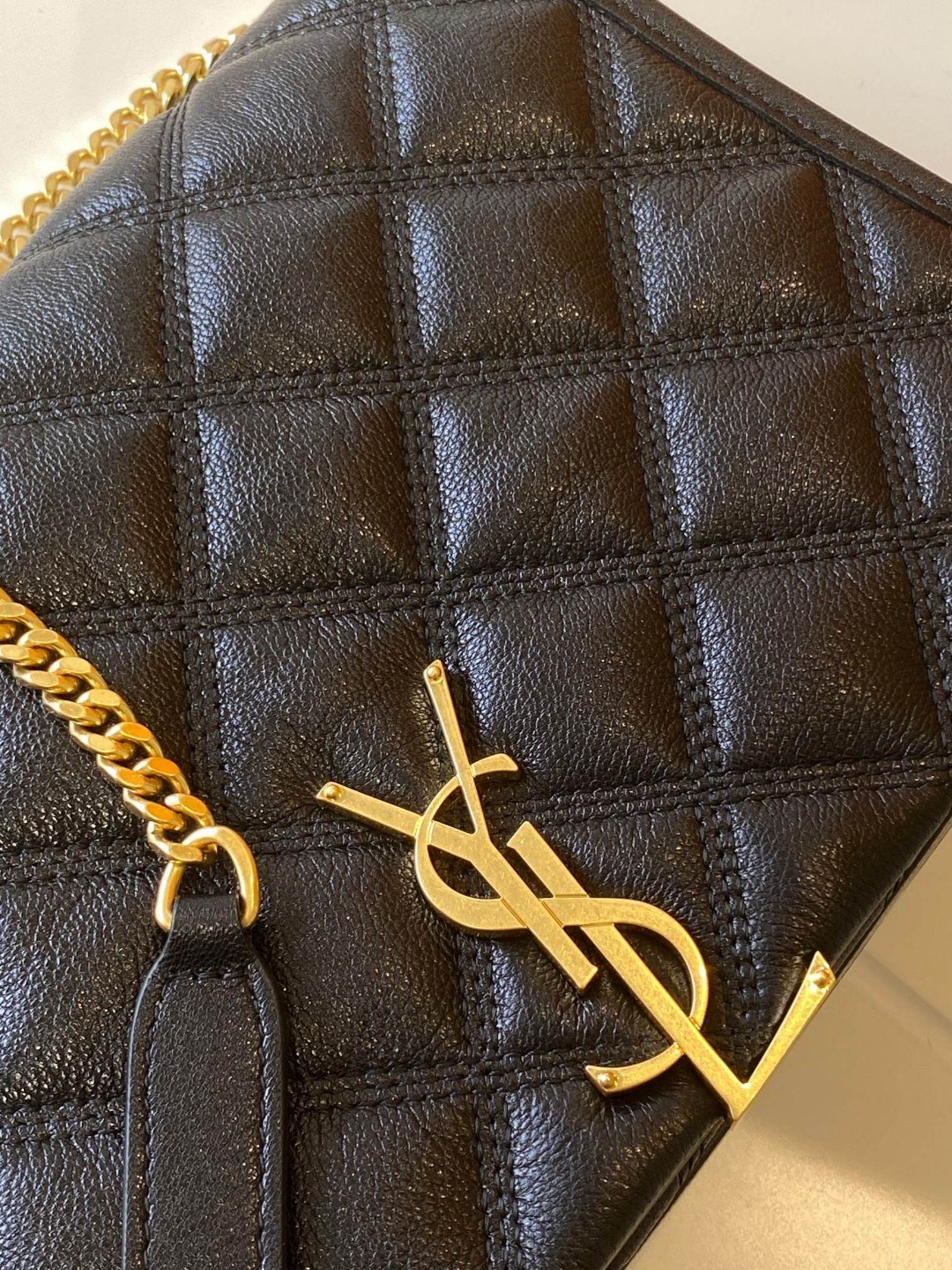 Saint Laurent Becky Quilted Lambskin Chain Bag