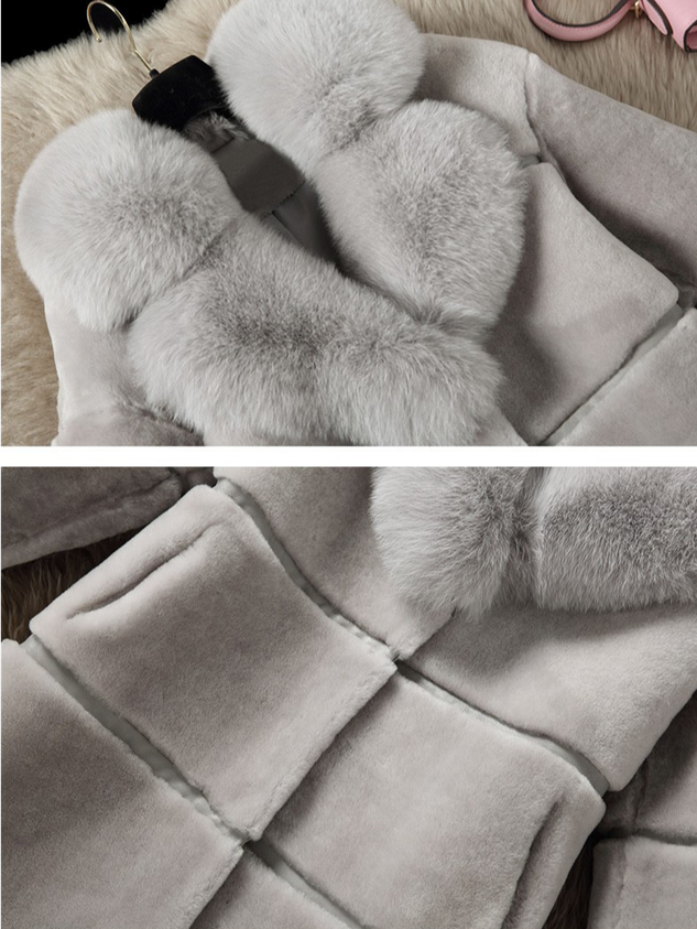 Regular Fit Elegant Fluff/Granular Fleece Fabric Plain Leather & Faux Leather
