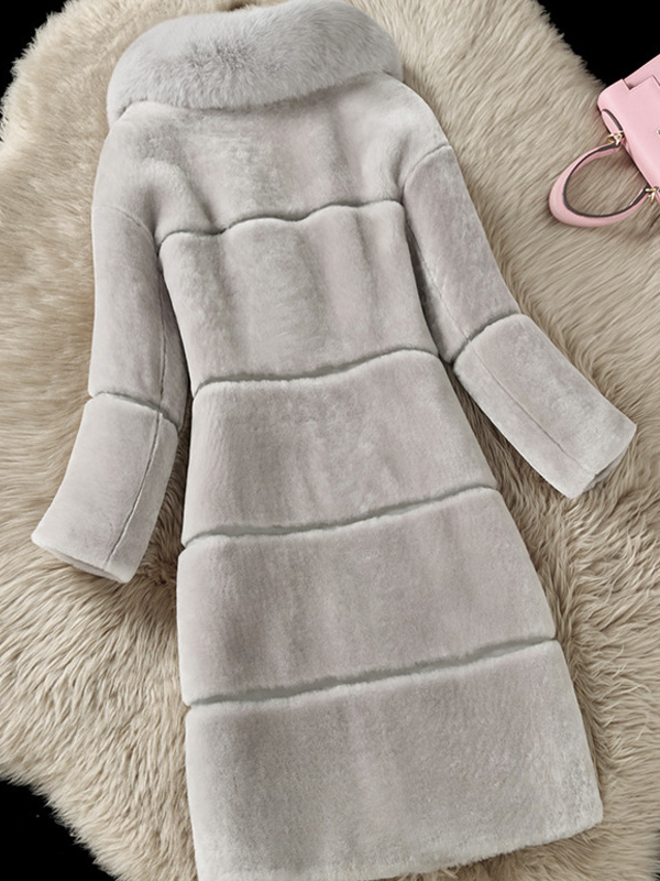 Regular Fit Elegant Fluff/Granular Fleece Fabric Plain Leather & Faux Leather