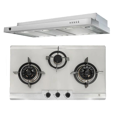 EFCH9201TSS 90CM HOOD & EFH3767 76CM GAS HOB + OPTIONAL BOAE63A OVEN