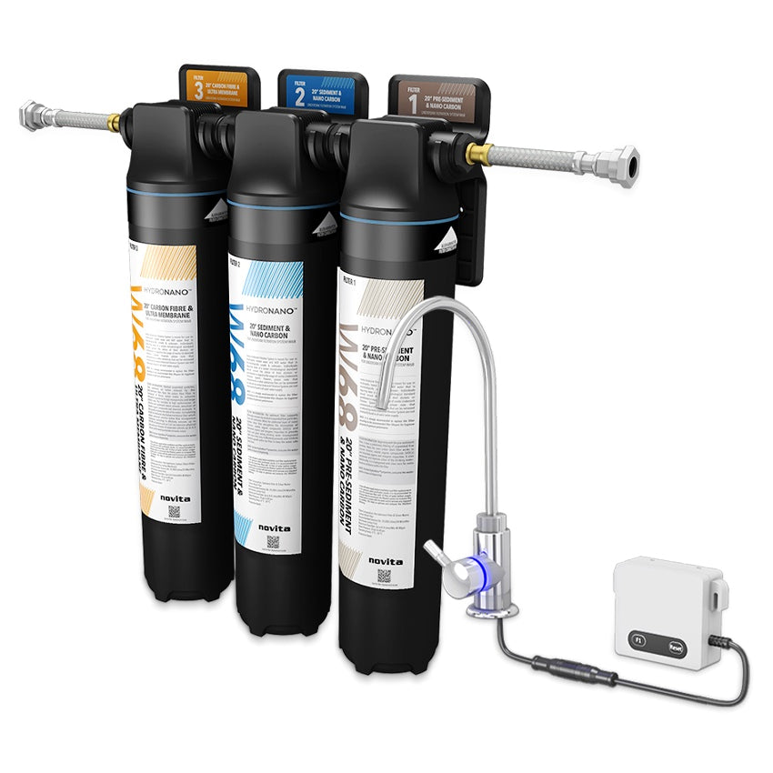 W68 PLUS 20" UNDERSINK FILTRATION SYSTEM / Free Installation & Gift by Novita