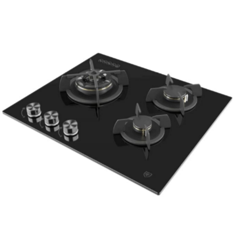 EFH6530WTVGB 60CM 3-BURNER GAS HOB