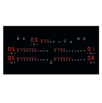 KCC84450CK 85CM BUILT-IN 4-ZONE INDUCTION HOB WITH VENTING HOOD / FREE $200 GROCERY VOUCHER REDEEM FROM AGENT