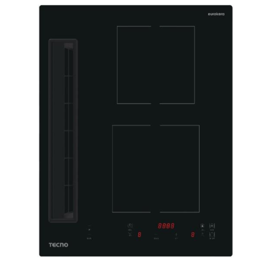 TIR-3820-PS 40CM 2-ZONE INDUCTION HOB WITH BUILT-IN HOOD