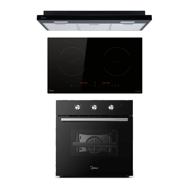 MH90F26ET HOOD & MIH350D017K INDUCTION HOB + OPTIONAL OVEN