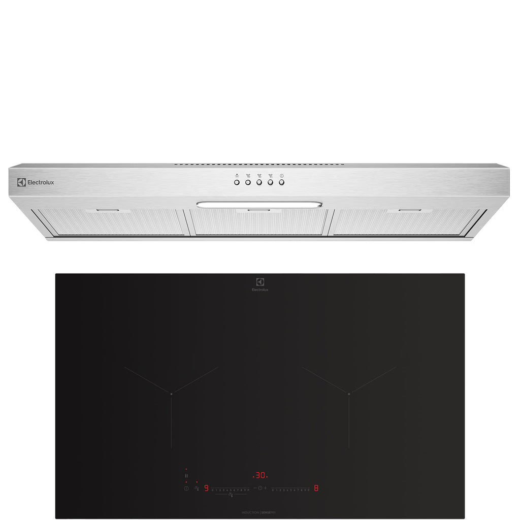 BUNDLE: ECF9214X 90CM SLIMLINE HOOD & EHI8255BE 80CM INDUCTION HOB / Free $70 Cold Storage Voucher & $50 MEGA Voucher