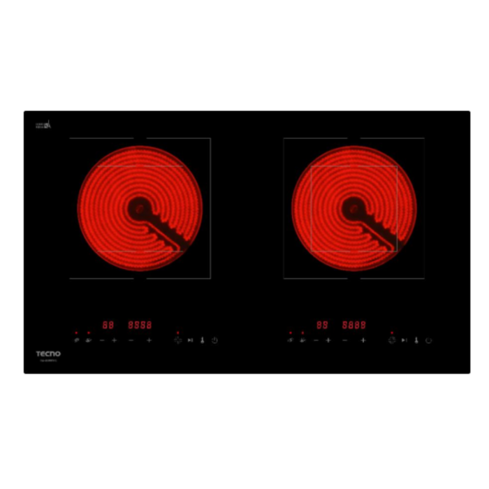 TG2008VC 73CM 2-ZONE VITRO-CERAMIC HOB + FREE BASIC INSTALLATION
