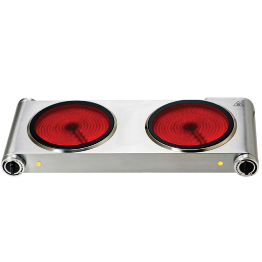 PPIC862 DOUBLE BURNER CERAMIC COOKER