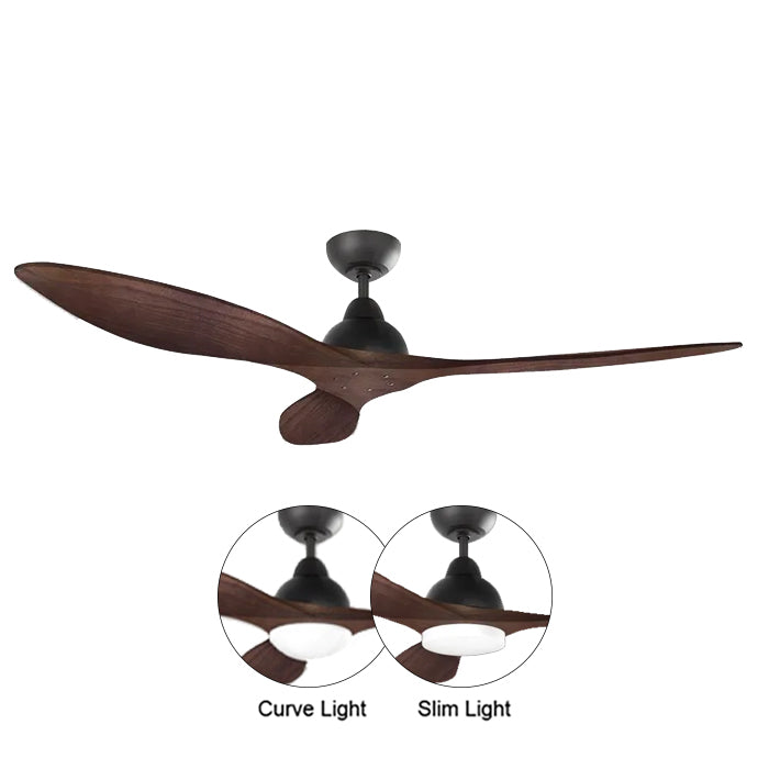BOW 42/52" DC CEILING FAN WITH OPTIONAL LIGHT