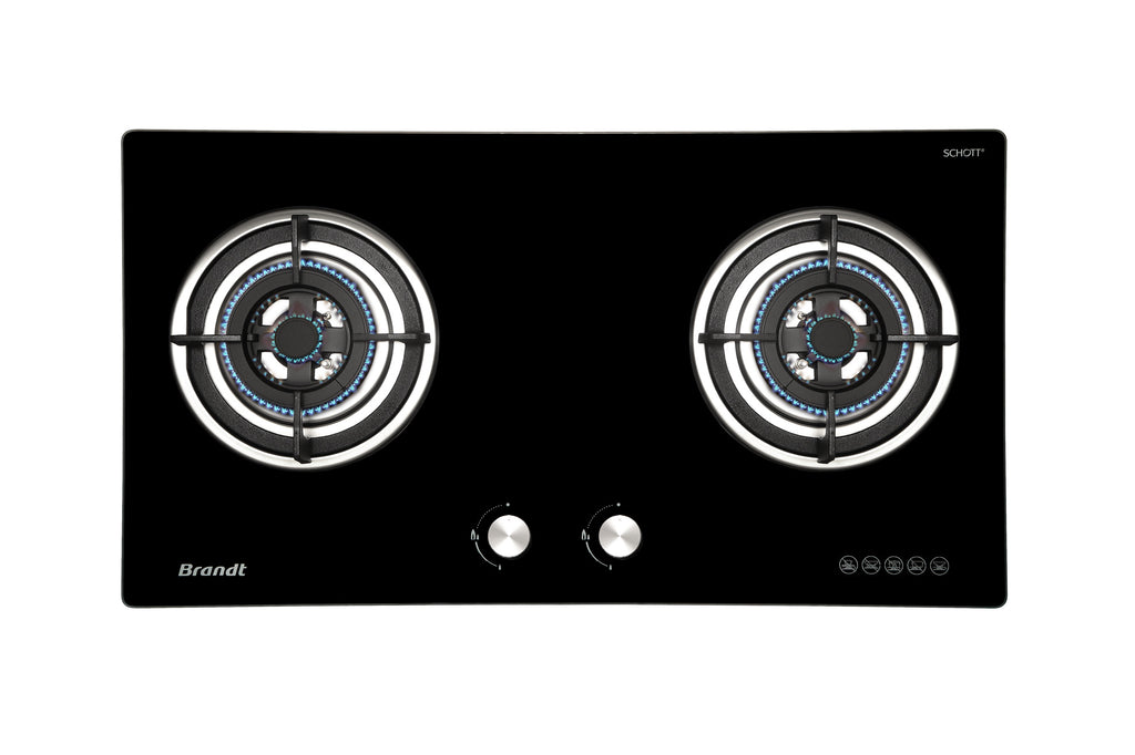 TG2282BBP/BBL (BATTERY IGNITION) 80CM 2 BURNERS GAS HOB