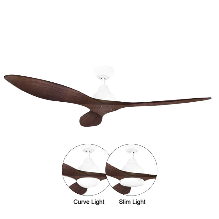 BOW 42/52" DC CEILING FAN WITH OPTIONAL LIGHT
