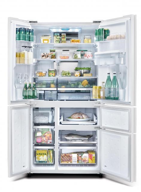 SJ-FX660W-CG 650L MULTI-DOOR FRIDGE