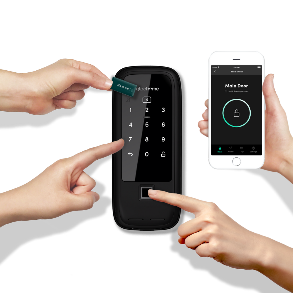 RM2F RIM LOCK METAL GATE 2 FINGERPRINT DIGITAL DOOR LOCK / Free Basic Installation