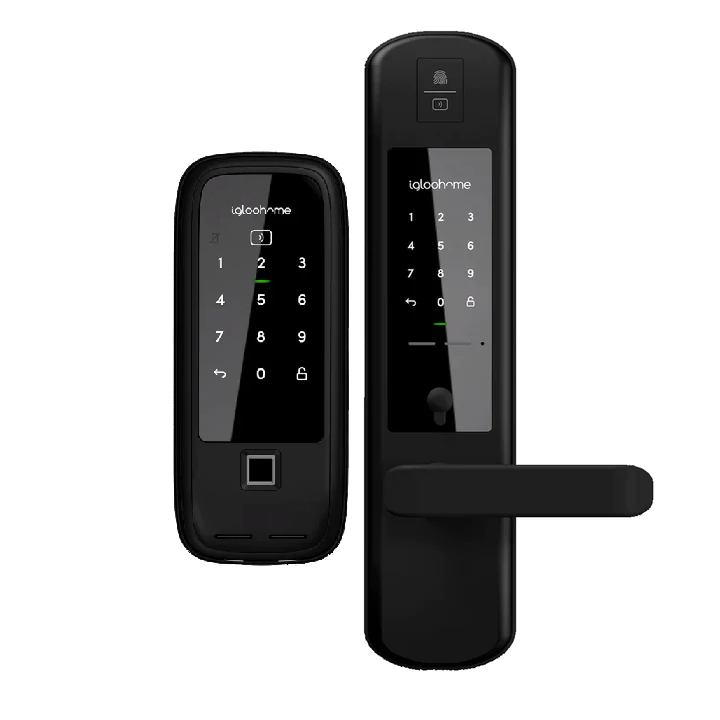 RM2F FINGERPRINT METAL GATE RIM LOCK & IGM4 MORTISE 2+ FINGERPRINT DIGITAL DOORLOCK (1-Way Sync) / Free Basic Installation