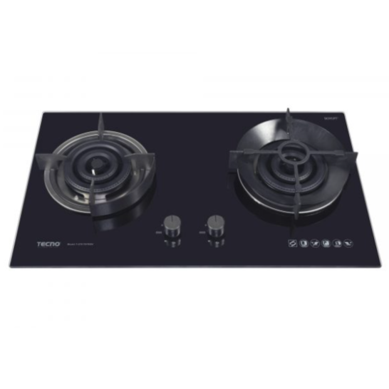 T278TGTRSV 78CM 2-BURNER GAS HOB + FREE BASIC INSTALLATION