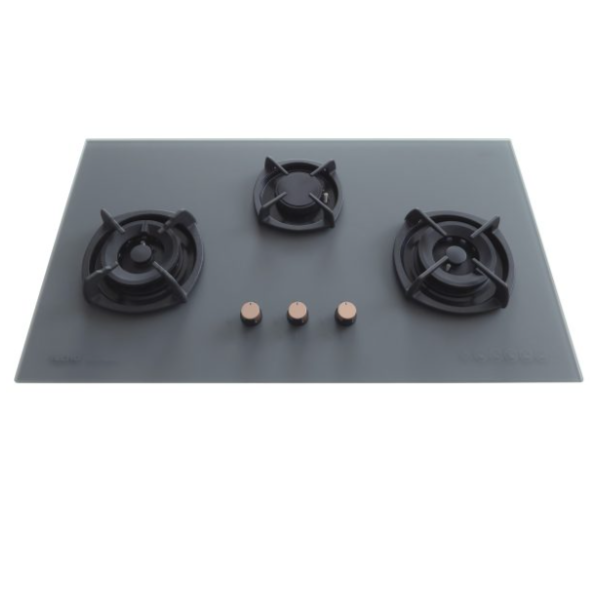 T3388TGSV MATTE SERIES 90CM 3-BURNER GAS HOB + FREE BASIC INSTALLATION