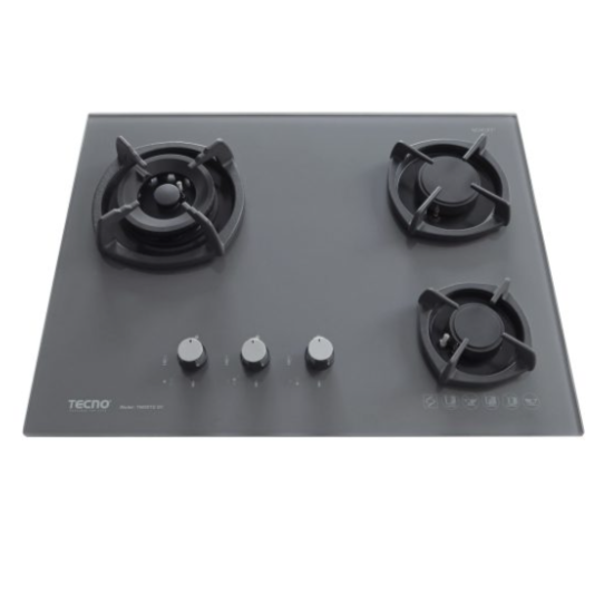 T6000TGSV 65CM 3-BURNER GAS HOB + FREE BASIC INSTALLATION