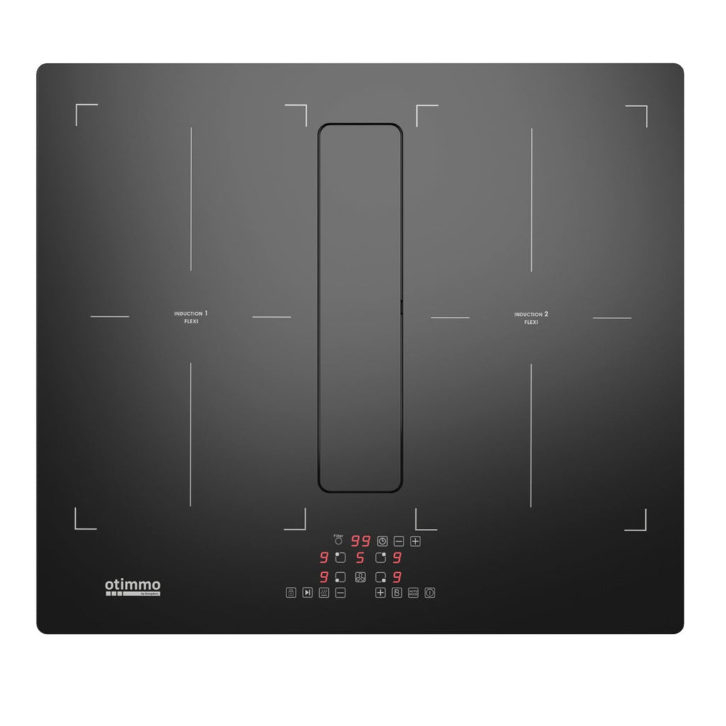 EIH8602E 60CM FLEXI ZONES INDUCTION HOB WITH DOWNDRAFT HOOD