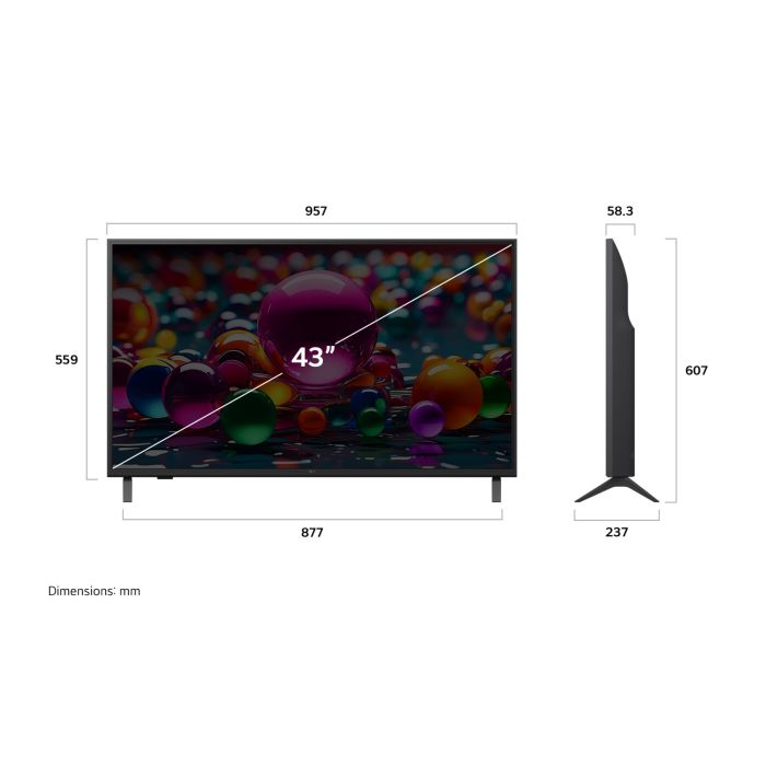 43UA8450PSA 43" UHD 4K SMART LED TV