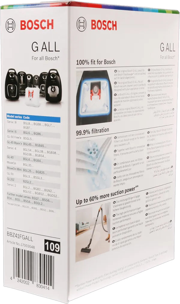 BBZ41FGALL TYPE G-ALL VACUUM CLEANER DUST BAG