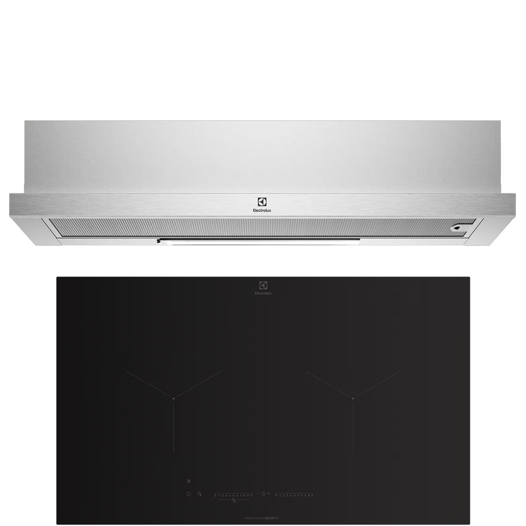 BUNDLE: ECP9541X 90CM PULL-OUT EXTRACTOR HOOD & EHI8255BE 80CM INDUCTION HOB / Free $70 Cold Storage Voucher & $50 MEGA Voucher