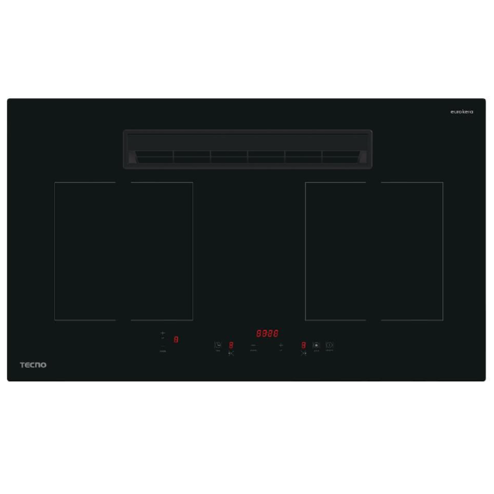 TIR-7320-PS 73CM 2-ZONE INDUCTION HOB WITH BUILT-IN HOOD