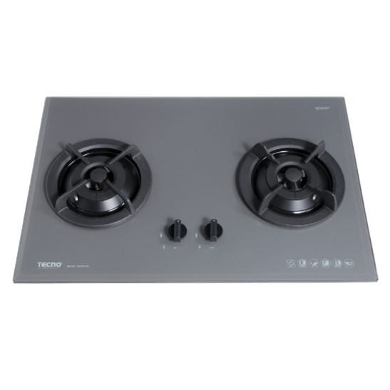 T22TGSV 75CM 2-BURNER GAS HOB + FREE BASIC INSTALLATION