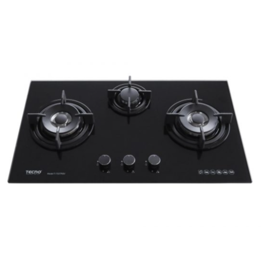 T733TRSV 76CM 3-BURNER GAS HOB + FREE BASIC INSTALLATION