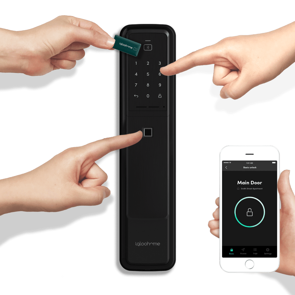 PUSH-PULL MORTISE FINGERPRINT DIGITAL DOORLOCK + FREE BASIC INSTALLATION