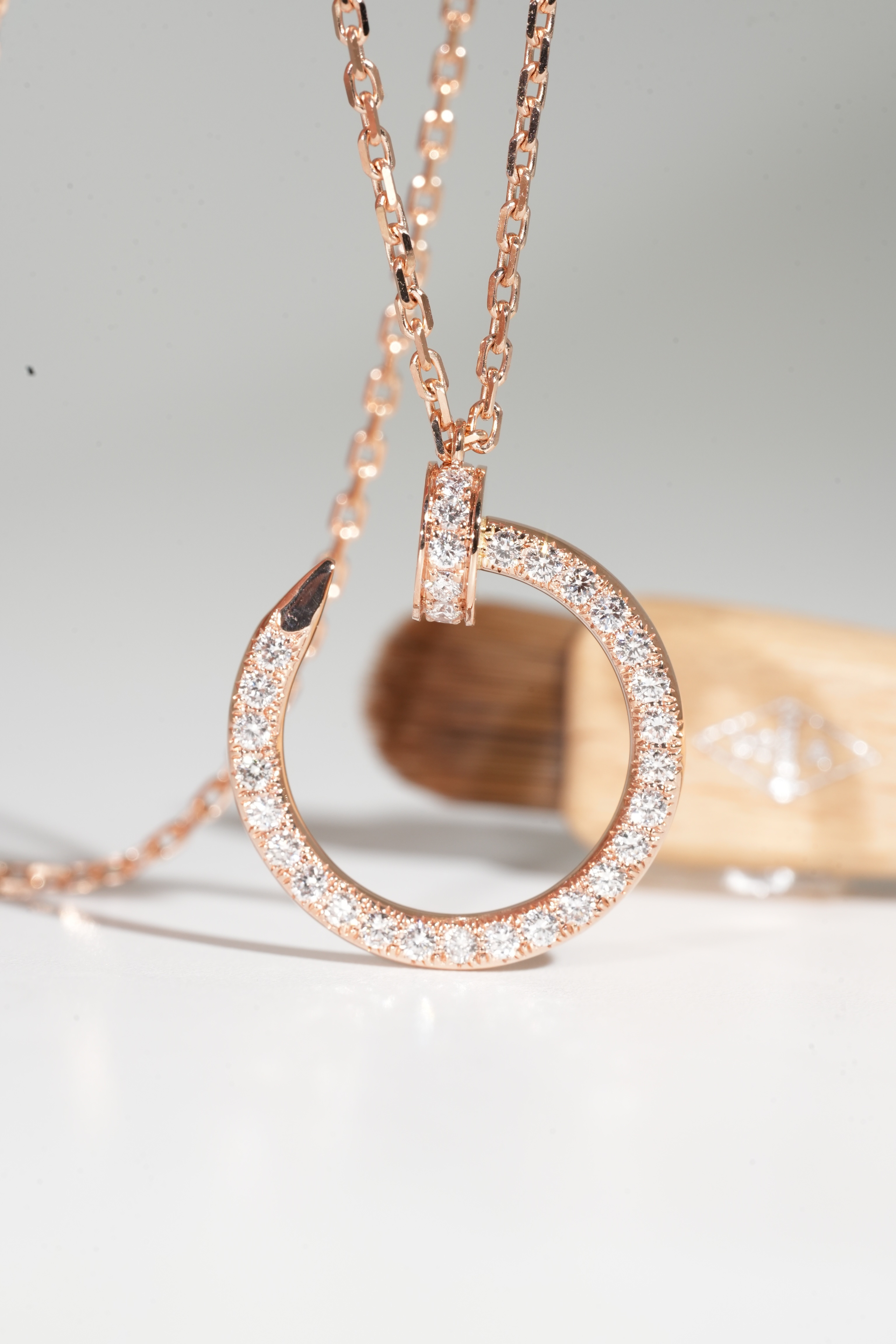 Cartier Full-Diamond Juste Un Clou Necklace
