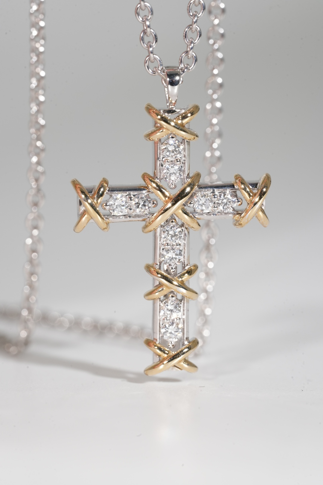 Tiffany Cross Pendant Necklace