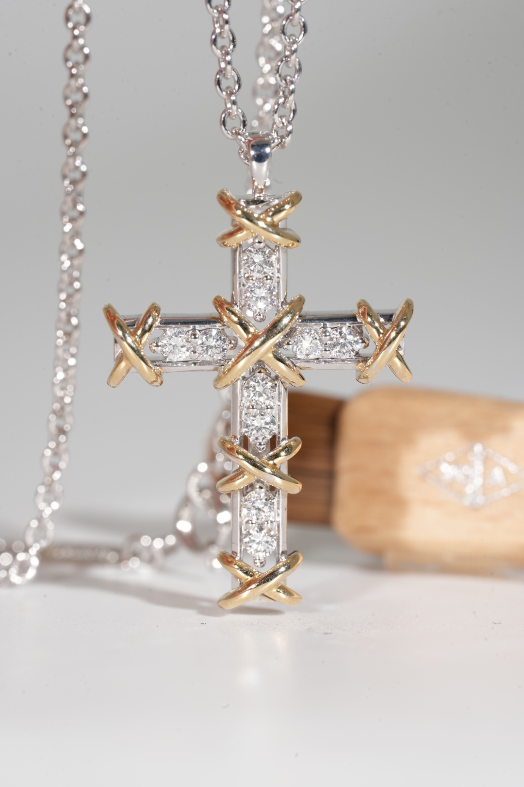 Tiffany Cross Pendant Necklace