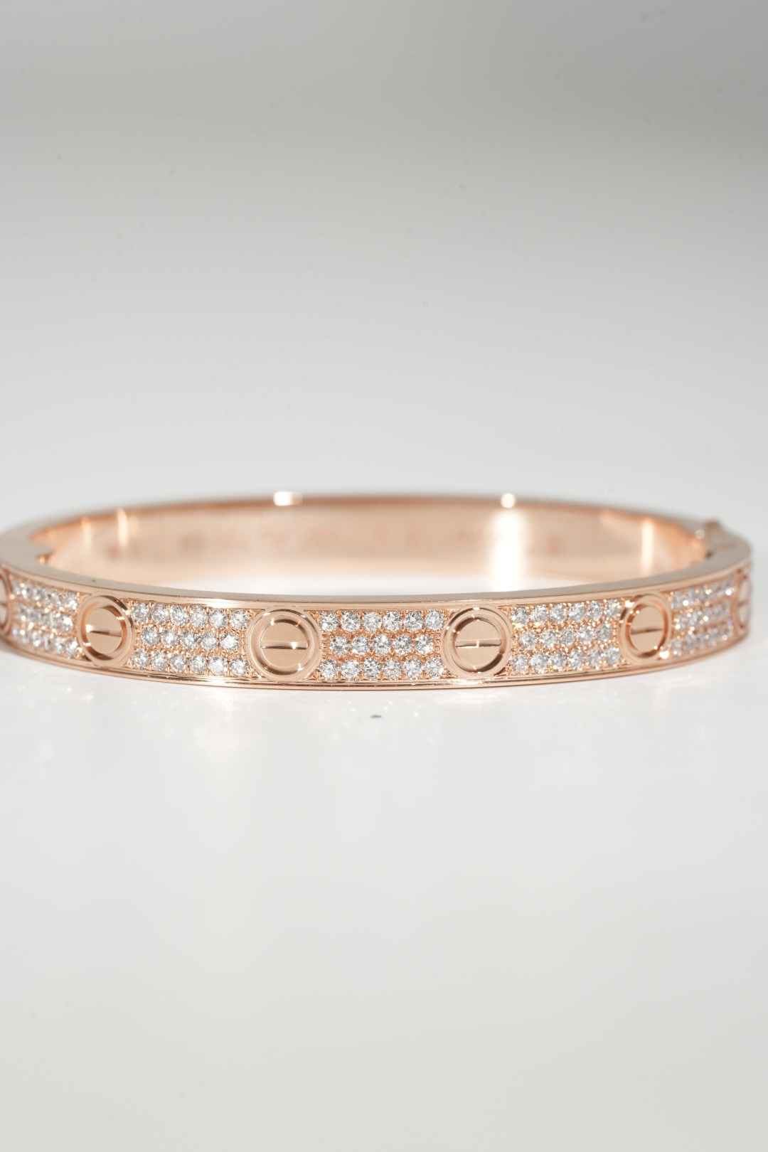 Cartier Wide Pavé Diamond Bracelet