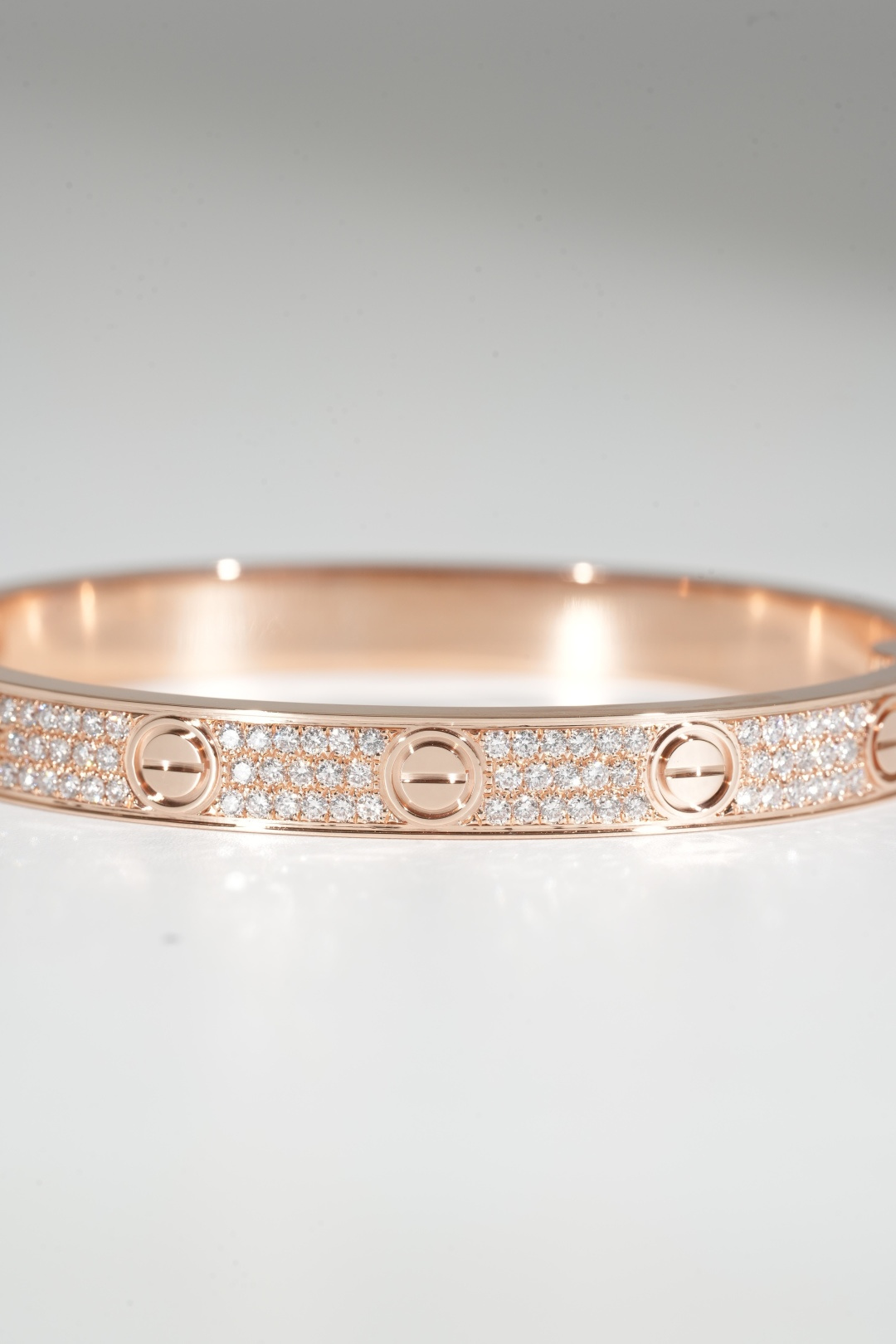 Cartier Wide Pavé Diamond Bracelet