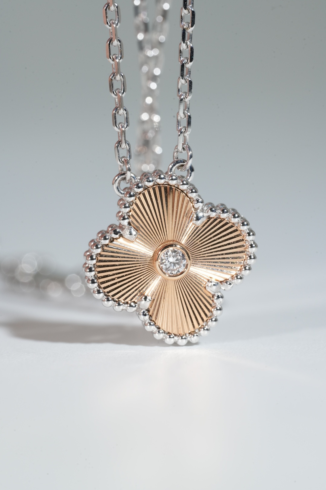 VCA Christmas Limited-Edition Guilloché Necklace