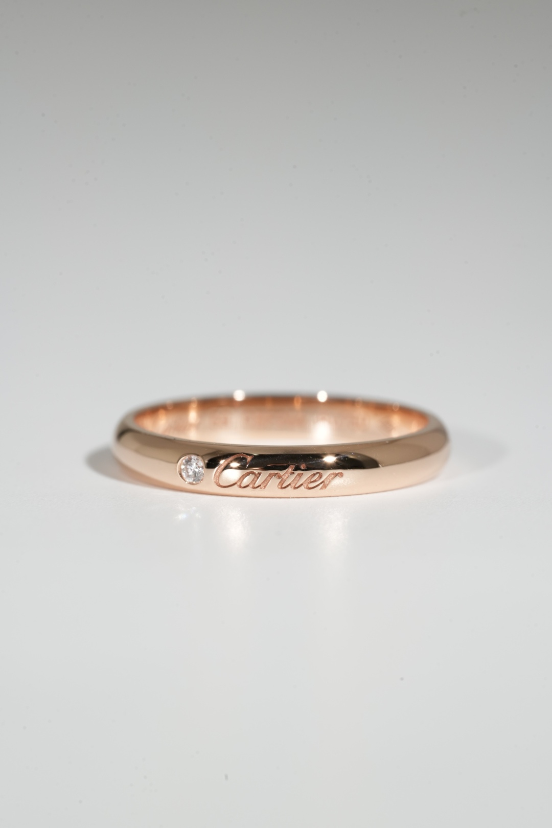 Cartier Engraved Diamond Ring