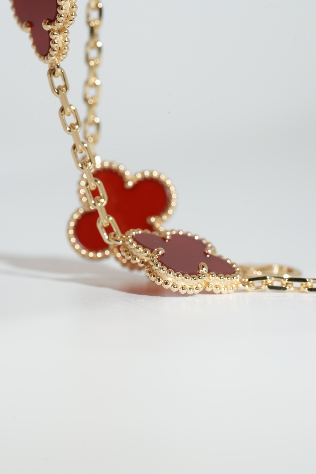 VCA Carnelian Five-Motif Bracelet