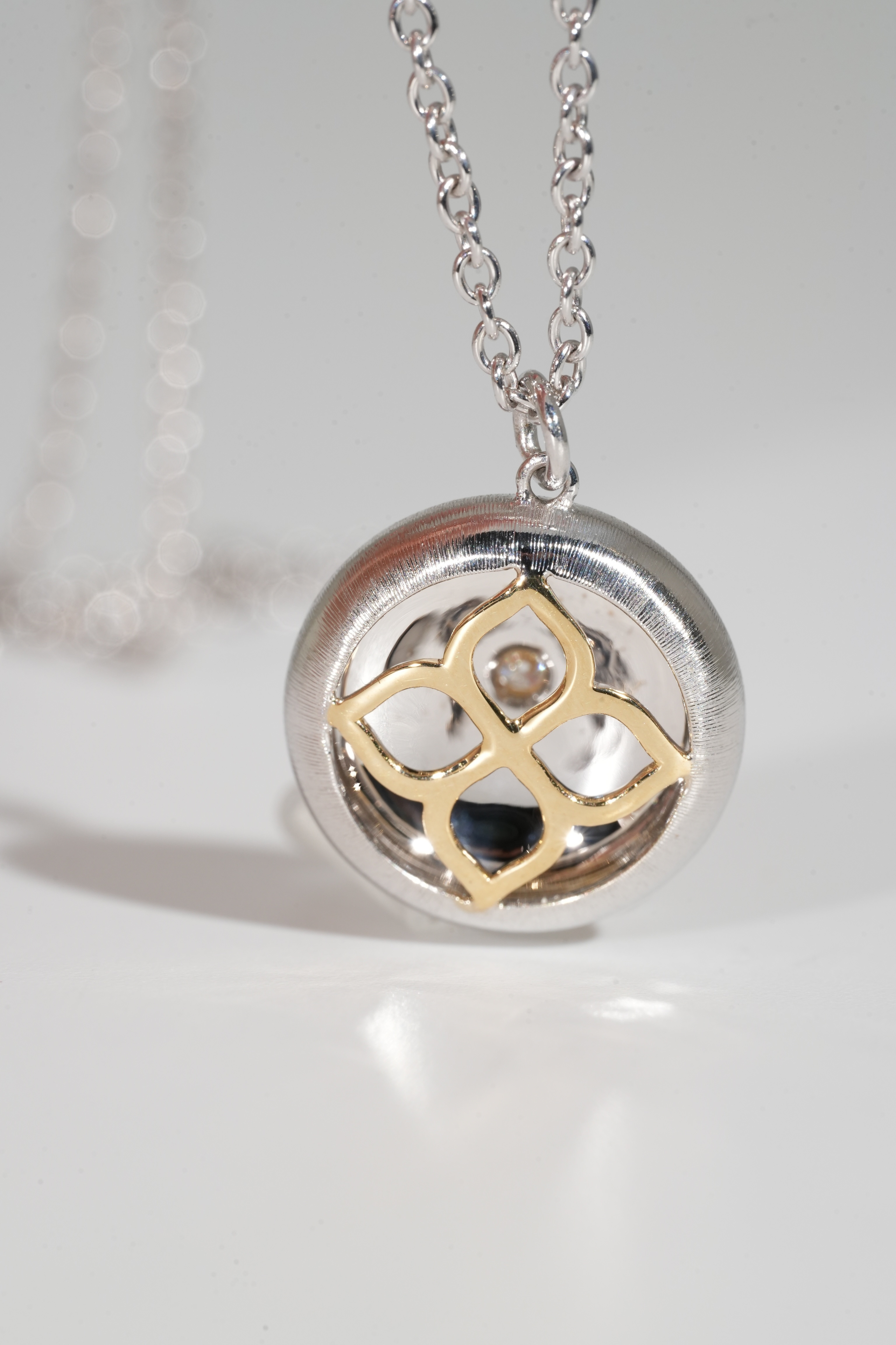 Buccellati Brushed Silver Bead Necklace