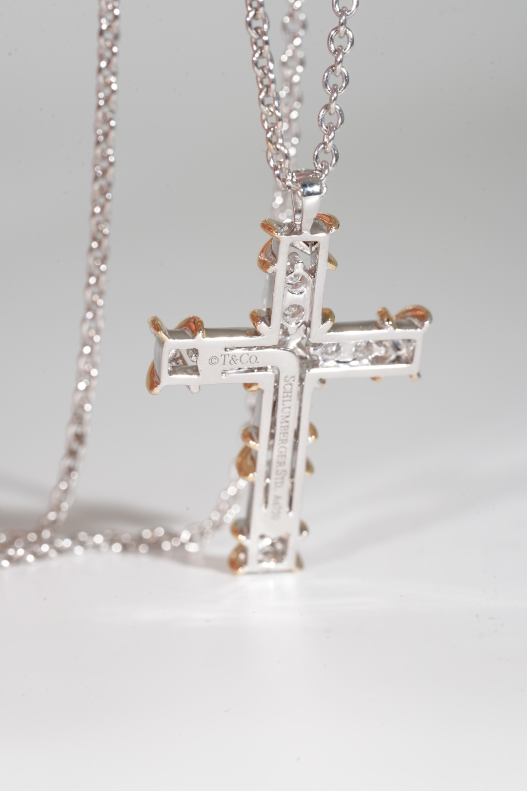 Tiffany Cross Pendant Necklace