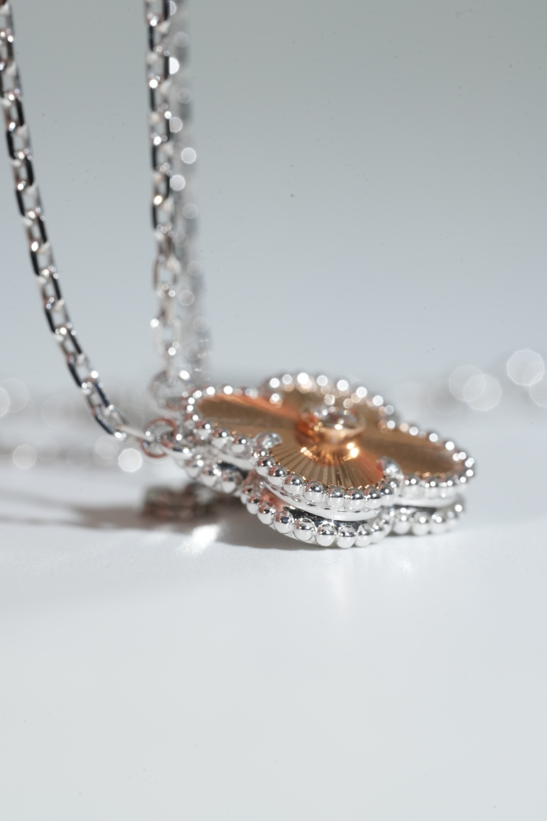 VCA Christmas Limited-Edition Guilloché Necklace