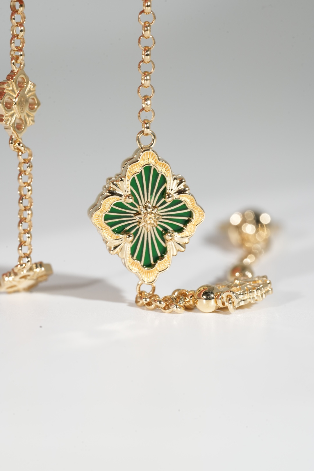 Buccellati Green Enamel Bracelet